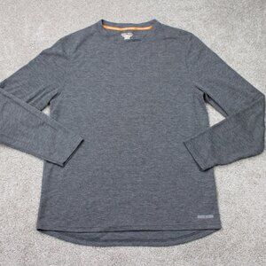 Omni-Wool Shirt Mens 2XL XXL Gray‎ Base Layer Wool Blend Poly Lined Long Sleeve